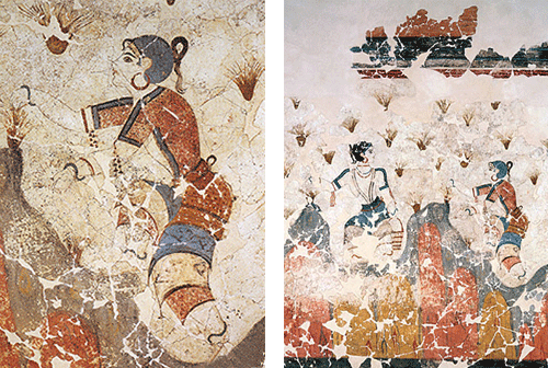 Cueilleuse de safran - fresque d'Akrokiri